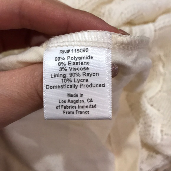 NWT NIGHTCAP lace bodycon dress CREAM Color - Picture 5 of 9